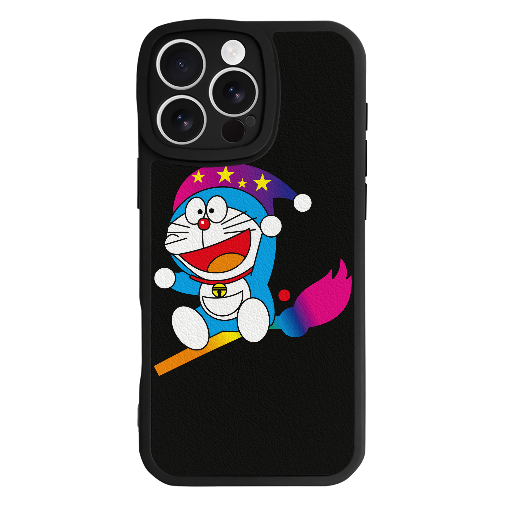 （画像用） ドラえもん Doraemon 【iPhone 16シリーズ対応】シリコンスマホケース（レザー調） 材質：シリコン
